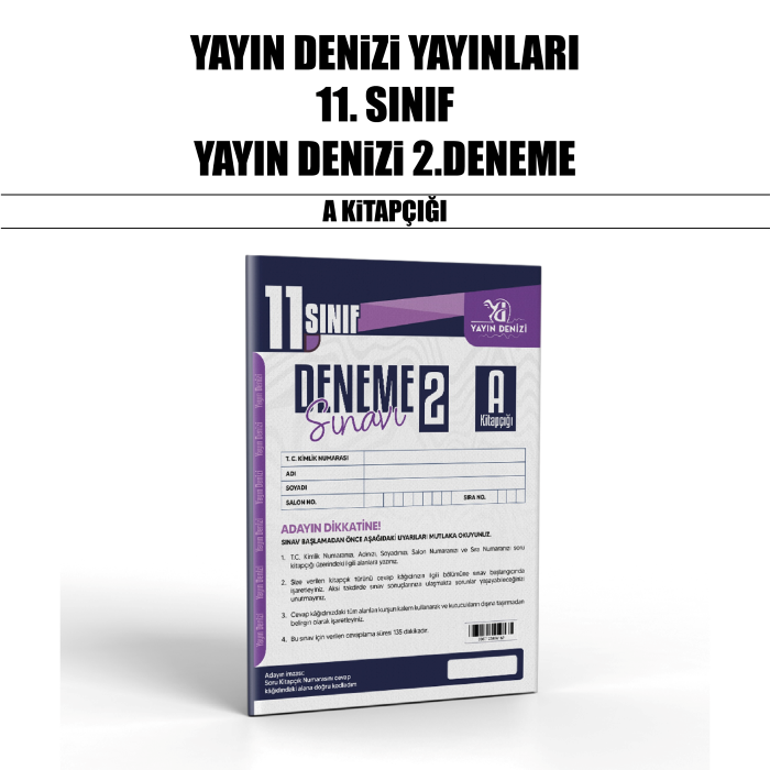 YDENİZİ 11.SINIF DENEME TARAMA SINAVI 2-A - 25-26